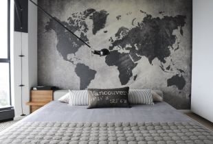 Map in the interior as a foretaste of wanderings (24 photos)