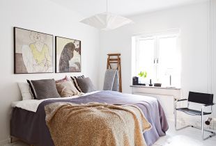 Scandinavian bedroom - a laconic design style that creates simple comfort (29 photos)