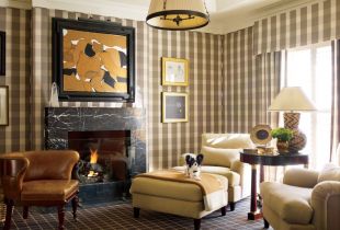 Wallpaper in a cage: creating an elegant and noble interior (29 photos)