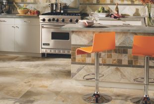 Porcelain tile for the kitchen - an elite surface finish (22 photos)