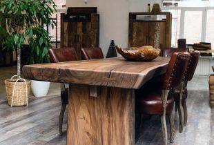 Solid wood table - fine wood in the interior (52 photos)