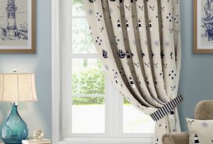 Sea curtains for a children's room: beautiful and original (22 photos)