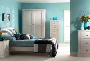 Turquoise bedroom: decor and color combination (27 photos)