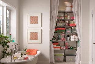 The choice of the closet in the bathroom: basic types, materials, nuances (26 photos)