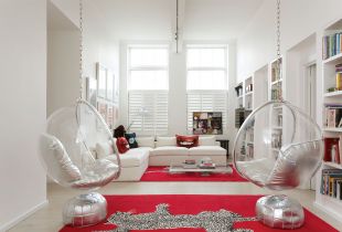 Chair-ball - a cozy resting place for all guests and household members (24 photos)