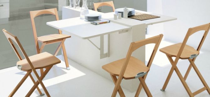 Folding table: ergonomics and style in detail (50 photos)