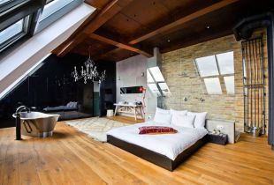 Loft bedroom: bright ideas for design (25 photos)