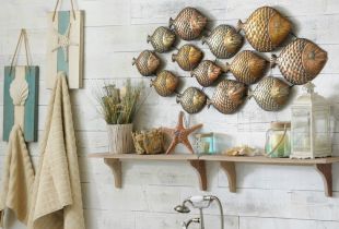 Seashells in the decor of the interior - marine tranquility (27 photos)