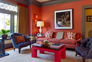 Red color in the interior (50 photos): beautiful shades and successful combinations