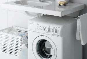 Мивка над пералнята - спестете сантиметри (21 снимки)