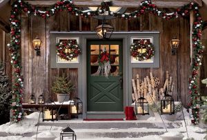 Christmas decoration of the facade - create a mood (58 photos)