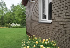 Brick siding in the design of the basement (24 photos)