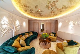 Round ceiling: design features (21 photos)