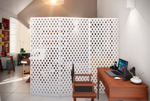 Screen for a room (60 photos): simple zoning of space