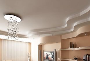 Ceiling design in the bedroom: interesting performance (34 photos)