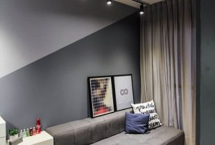 Reka bentuk bergaya apartmen satu bilik: rahsia susun atur yang berjaya (57 foto)