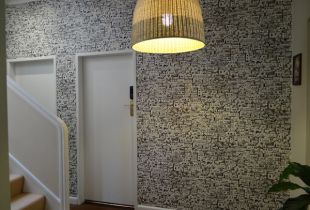 Spectacular decoration of the corridor with wallpaper (64 photos)