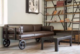 Loft style sofa: industrial comfort (26 photos)