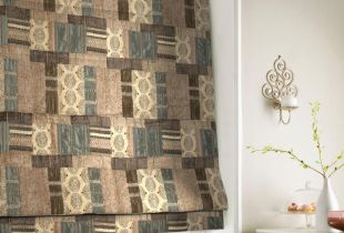 Patchwork curtain - an exclusive element of the interior (24 photos)