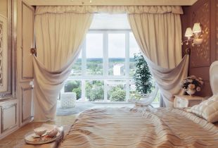 How to choose curtains for the bedroom: mounts, materials, colors and styles (25 photos)