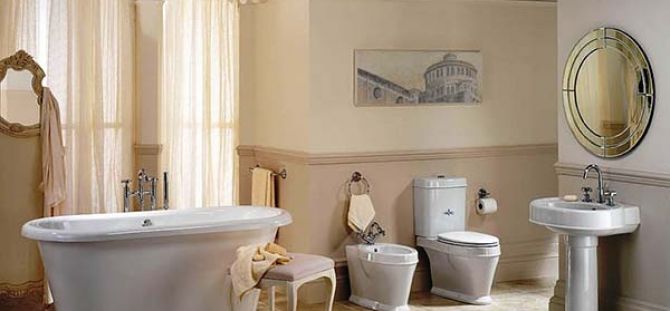 Creating different styles in the interior of the bathroom