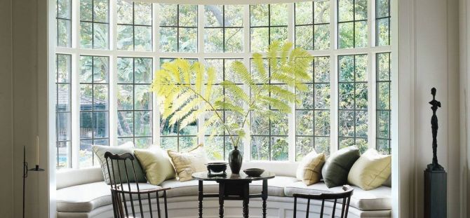 Bay window - a fashionable element of a modern interior (32 photos)