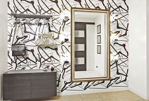 Тапет за коридора (84 снимки): красив дизайн и комбинация