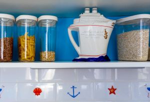 Blue kitchen (21 photos): successful color combinations in the interior