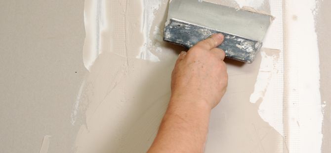 Plasterboard putty: secrets of professionals