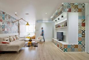 Tiles in the living room: unobvious opportunities (32 photos)