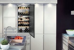 Wine cabinet in the interior: stylish storage (22 photos)