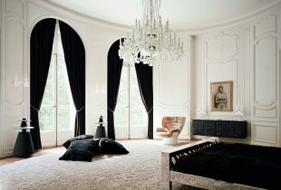 Black curtains in the interior: reliable protection against light and stylish decor (23 photos)