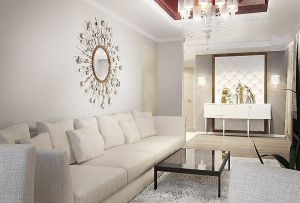 아파트 프로젝트는 75 평방 미터입니다.