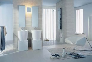 Large bathroom interiors