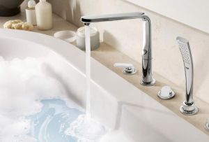 Pengadun dengan muncung yang panjang untuk mandi - alat sejagat untuk prosedur air yang selesa (21 foto)