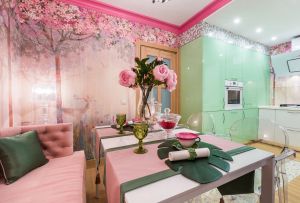 Pink kitchen interior (45 photos): beautiful design and color combinations