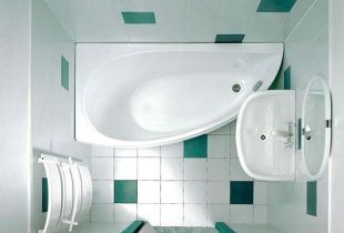 Corner bathtub in the interior: the main advantages and installation options