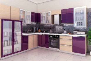 Design and decor of purple cuisine (22 photos)