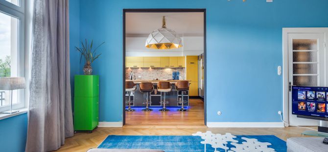 Interior of a blue living room (129 photos): beautiful examples of color combinations