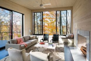 Living room in the country: we make out of town housing (27 photos)