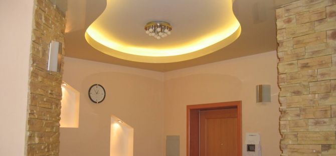 LED ceiling: modern lighting options (56 photos)