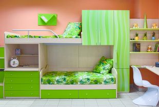 Children's design in green: interesting combinations (24 photos)