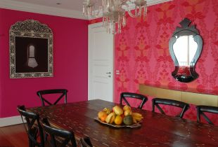 Wallpaper merah jambu: mewujudkan suasana romantik (24 gambar)