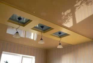 Combined ceilings - a new design solution (25 photos)