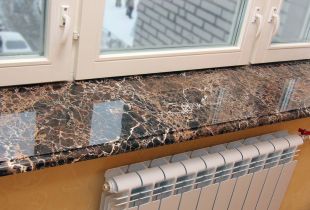 Window sill made of marble - a luxurious detail of a modern interior (23 photos)