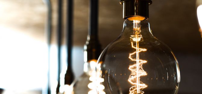 Edison's lamp: soft glow in the interior (26 photos)