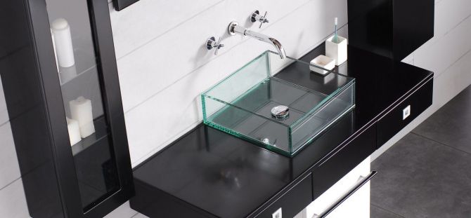 Glass sink - elegant and stylish plumbing (26 photos)