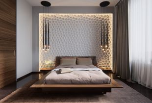 Original LED wall lighting in a modern interior (23 photos)