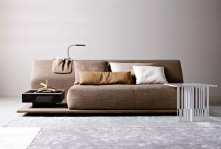 Fabric sofa in the interior: material features (23 photos)