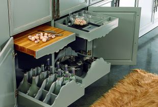 Kitchen retractable systems: design features (23 photos)